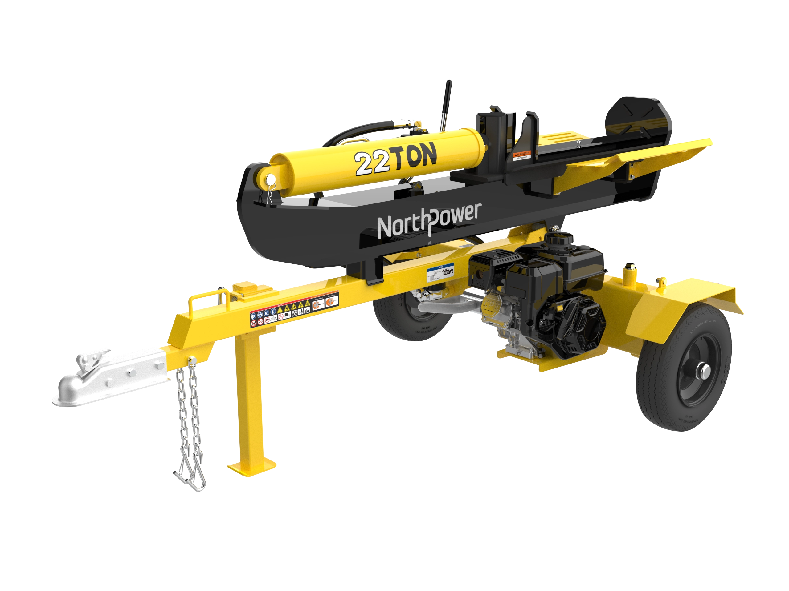 22-Ton 212cc Horizontal/Vertical Gas Wood Log Splitter