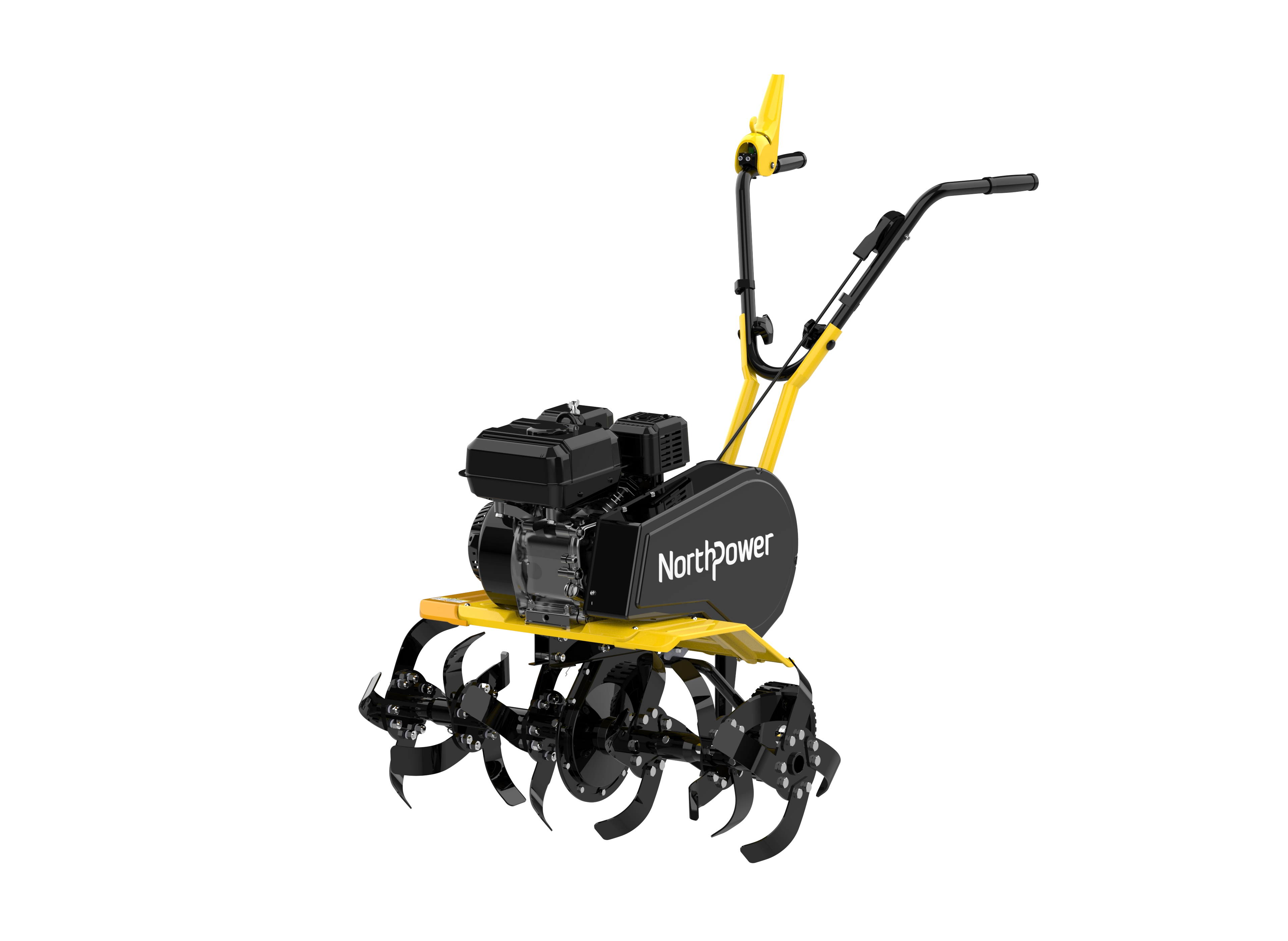 208cc 4-cycle engine Tiller with Front Tine